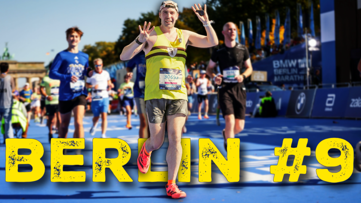 Jason running the Berlin Marathon — Berlin number nine